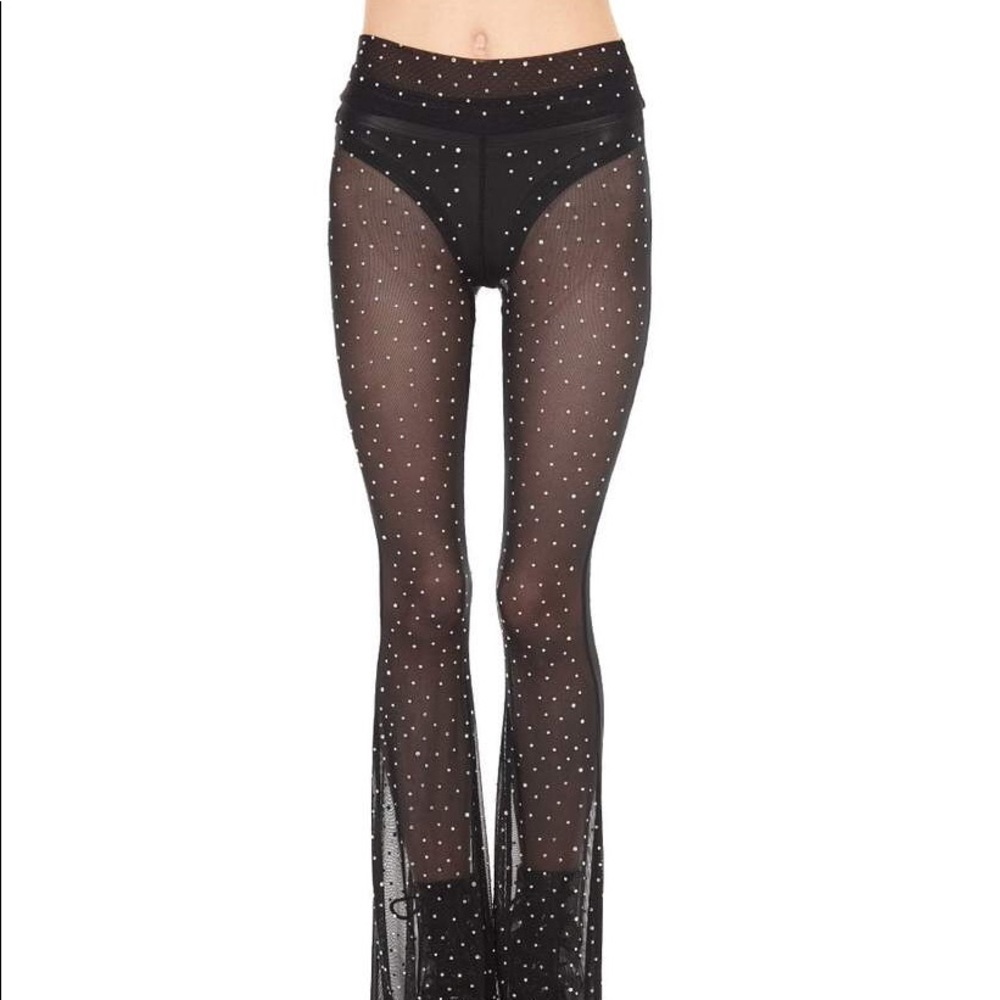 Iheartraves mesh sparkle pants